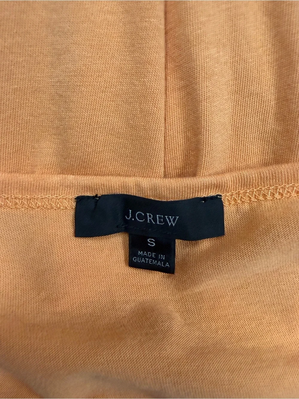 J.Crew Broken-In Jersey Tiered Mini Dress Orange Sherbet Small BG209